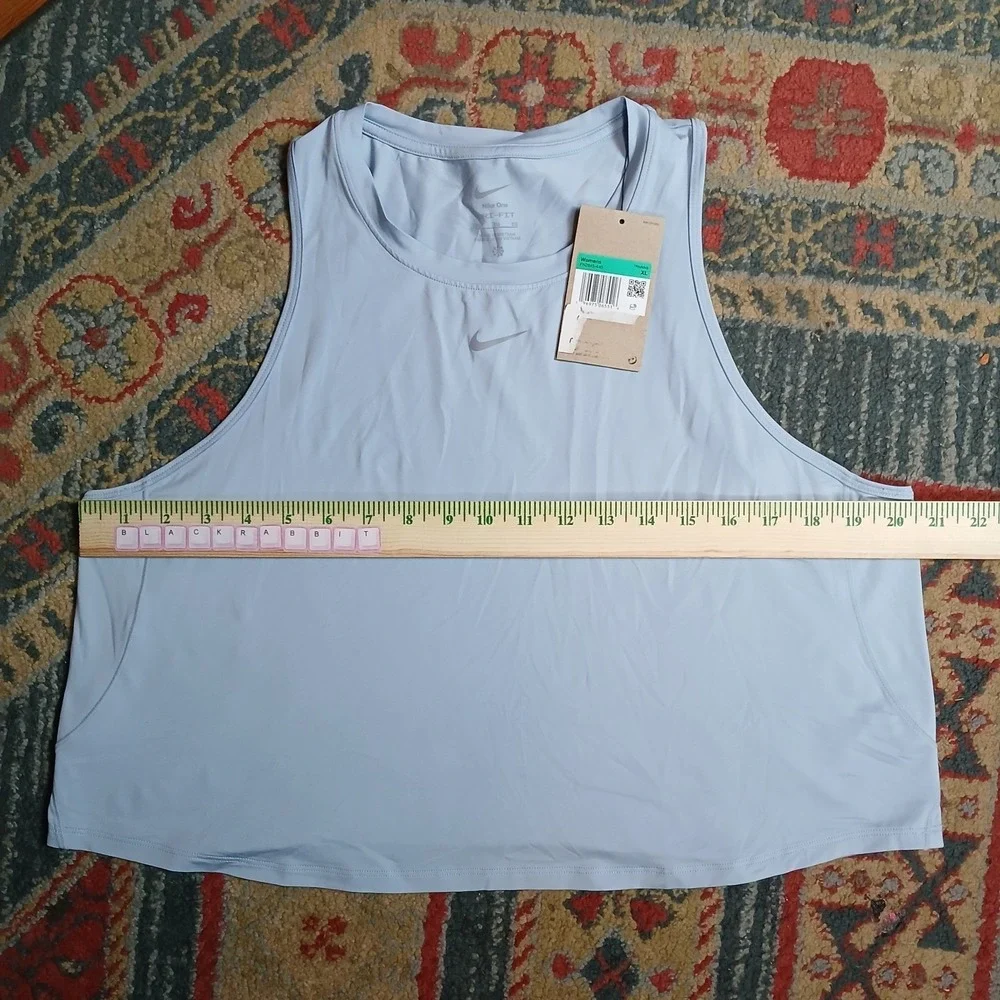 NWT Nike‎ Women's Size XL Dri-Fit Dry Training Athletic Tank Top Sleeveless Blue